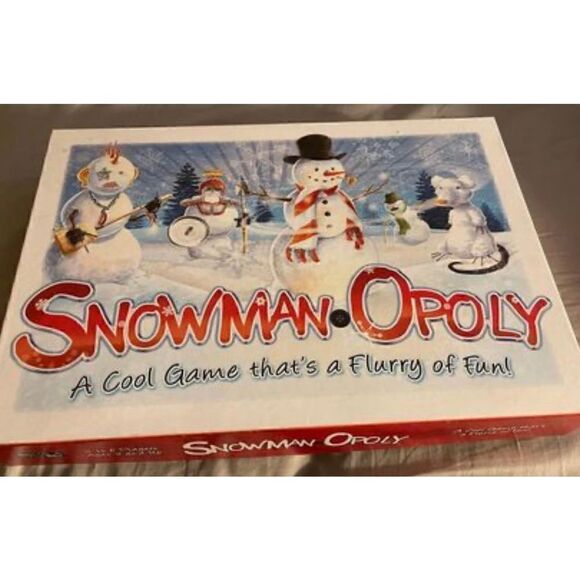 Snowman-opoly Complete In Box Late For The Sky Snowmanopoly Snowman Opoly - Picture 1 of 4